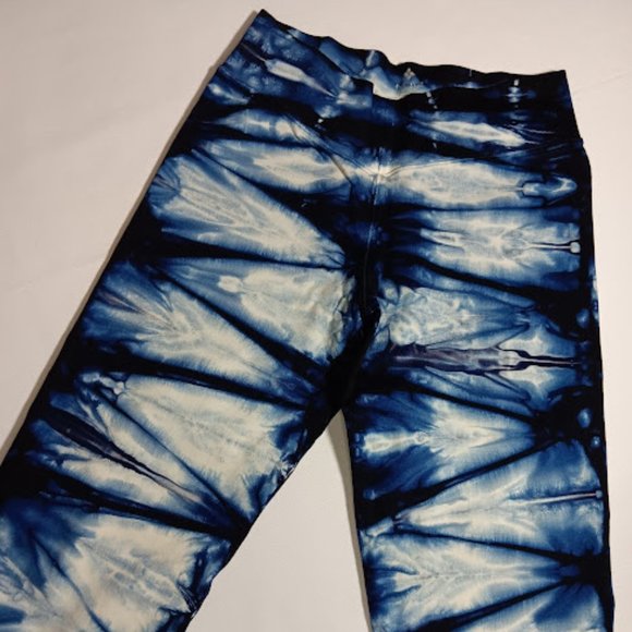 NUX Blue/White Tie Dye Leggings - Picture 2 of 4